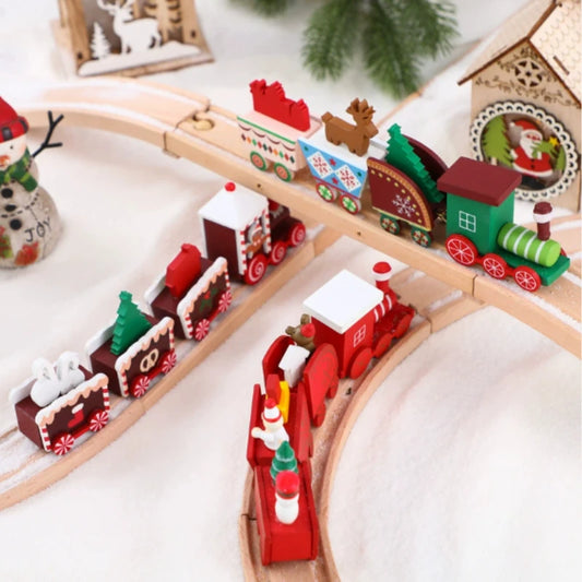 Christmas Train Merry Christmas Decorations For Home 2025 Cristmas Ornament Xmas Navidad Noel Gifts Happy New Year 2026 Gifts